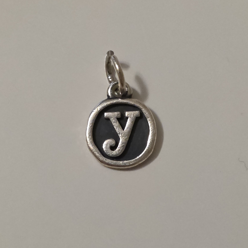 James Avery Vintage Type Initial Charm